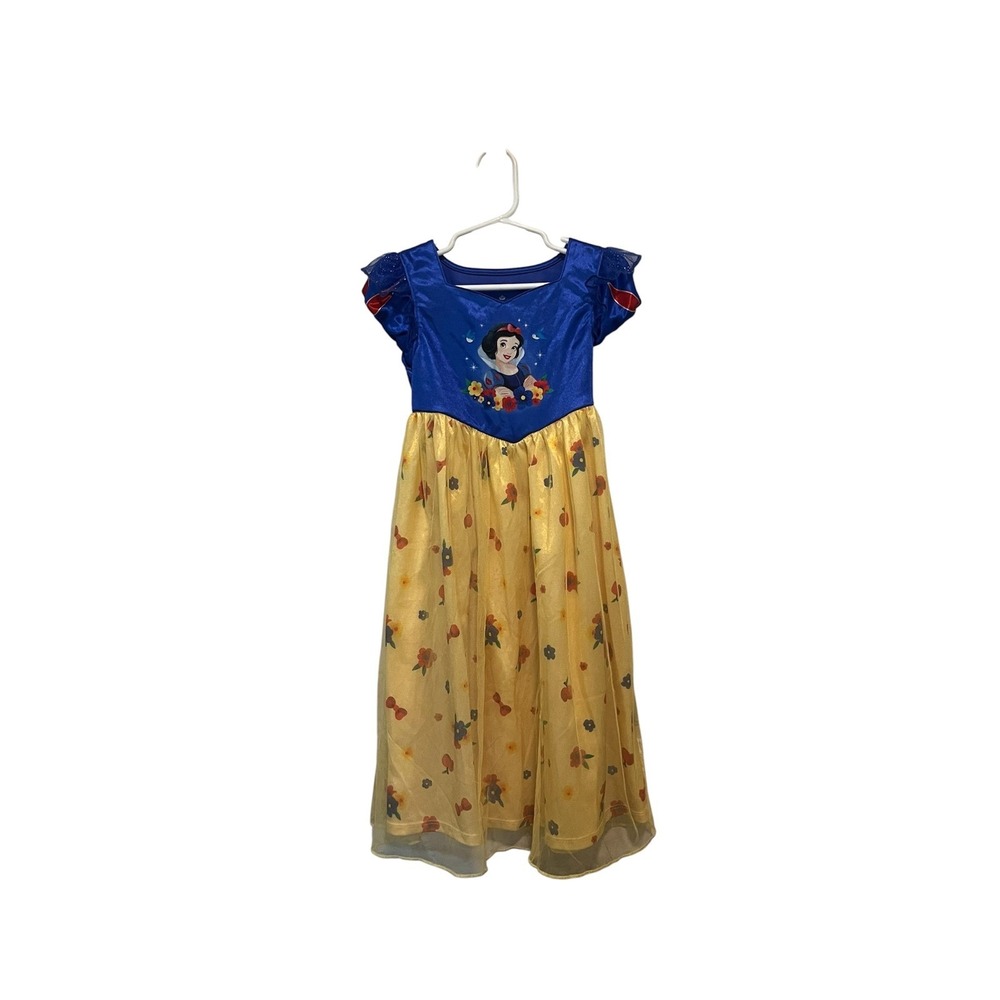 Disney Snow White Fantasy Nightgown 4T Blue Yellow - Picture 3 of 8